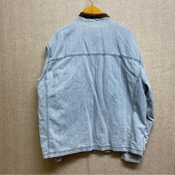 The Territory Ahead Denim Blue Jean Jacket Women's XL Light Blue, Pocket - Picture 7 of 10